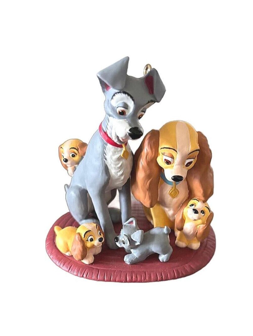 1999 Hallmark Lady and the Tramp Family Portrait Disney Ornament QXD4149